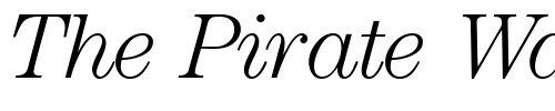 Font : ModernCenturyLight-RegularItalic Custom Text : The Pirate Way Test your own text here Click to download or to view this font on a tshirt that can be custom printed in Bali
