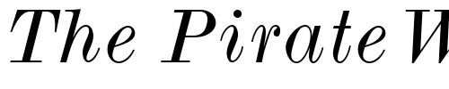 Font : ModernMT-Wide-Italic Custom Text : The Pirate Way Test your own text here Click to download or to view this font on a tshirt that can be custom printed in Bali