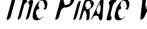 Font : MonkeyCaughtStealing-ElongOblique Custom Text : The Pirate Way Test your own text here Click to download or to view this font on a tshirt that can be custom printed in Bali