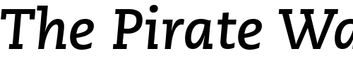 Font : Monologue-SSi-Bold-Italic Custom Text : The Pirate Way Test your own text here Click to download or to view this font on a tshirt that can be custom printed in Bali