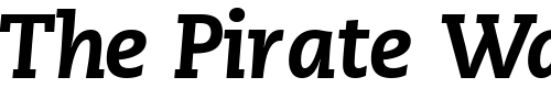 Font : MonologueBlackSSK-Italic Custom Text : The Pirate Way Test your own text here Click to download or to view this font on a tshirt that can be custom printed in Bali