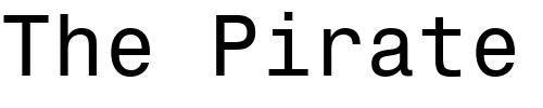 Font : Monospace-821-BT Custom Text : The Pirate Way Test your own text here Click to download or to view this font on a tshirt that can be custom printed in Bali