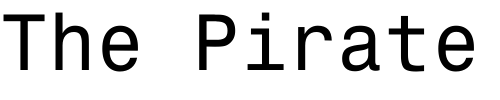 Font : Monospace821 Custom Text : The Pirate Way Test your own text here Click to download or to view this font on a tshirt that can be custom printed in Bali