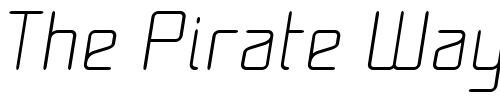 Font : Moondog-Zero-Italic Custom Text : The Pirate Way Test your own text here Click to download or to view this font on a tshirt that can be custom printed in Bali