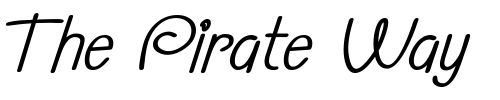 Font : Morning-Limerick-BTN-Oblique Custom Text : The Pirate Way Test your own text here Click to download or to view this font on a tshirt that can be custom printed in Bali