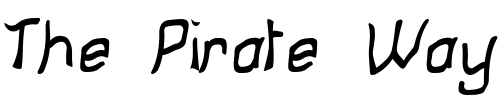 Font : Moronsoft Custom Text : The Pirate Way Test your own text here Click to download or to view this font on a tshirt that can be custom printed in Bali
