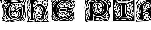 Font : Morris-Initialen Custom Text : The Pirate Way Test your own text here Click to download or to view this font on a tshirt that can be custom printed in Bali