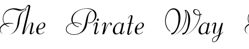 Font : Moskovia-Script Custom Text : The Pirate Way Test your own text here Click to download or to view this font on a tshirt that can be custom printed in Bali