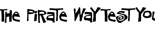 Font : MosquitoFiesta Custom Text : The Pirate Way Test your own text here Click to download or to view this font on a tshirt that can be custom printed in Bali
