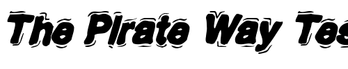 Font : Motherlode-Loaded-AOE-Italic Custom Text : The Pirate Way Test your own text here Click to download or to view this font on a tshirt that can be custom printed in Bali
