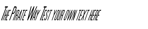 Font : Movie-Poster-Condensed-Italic Custom Text : The Pirate Way Test your own text here Click to download or to view this font on a tshirt that can be custom printed in Bali