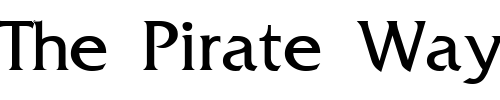 Font : MusterLightSSK-Regular Custom Text : The Pirate Way Test your own text here Click to download or to view this font on a tshirt that can be custom printed in Bali