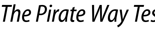 Font : MyriadWebPro-CondensedItalic Custom Text : The Pirate Way Test your own text here Click to download or to view this font on a tshirt that can be custom printed in Bali
