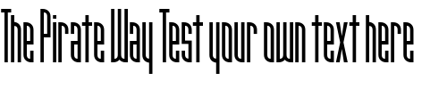 Font : Narrowband-Prime-ICG Custom Text : The Pirate Way Test your own text here Click to download or to view this font on a tshirt that can be custom printed in Bali