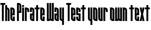 Font : Narrowband-Prime-ICG-Bold Custom Text : The Pirate Way Test your own text here Click to download or to view this font on a tshirt that can be custom printed in Bali