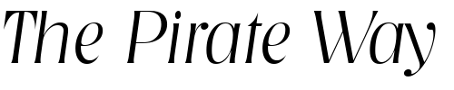 Font : Nashville-Serial-ExtraLight-RegularItalic Custom Text : The Pirate Way Test your own text here Click to download or to view this font on a tshirt that can be custom printed in Bali