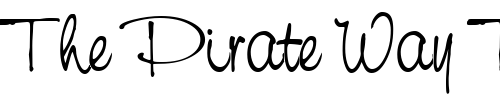 Font : NevilleScript-Regular Custom Text : The Pirate Way Test your own text here Click to download or to view this font on a tshirt that can be custom printed in Bali