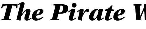 Font : New-Aster-LT-Black-Italic Custom Text : The Pirate Way Test your own text here Click to download or to view this font on a tshirt that can be custom printed in Bali