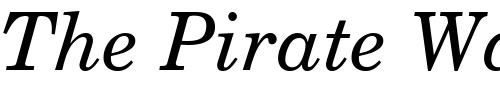Font : New-Yearbook-Italic Custom Text : The Pirate Way Test your own text here Click to download or to view this font on a tshirt that can be custom printed in Bali