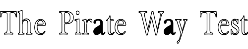 Font : NewBaskerville-HC Custom Text : The Pirate Way Test your own text here Click to download or to view this font on a tshirt that can be custom printed in Bali
