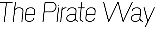 Font : NewMedia-Regular-Italic Custom Text : The Pirate Way Test your own text here Click to download or to view this font on a tshirt that can be custom printed in Bali
