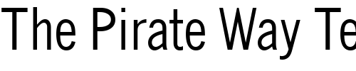 Font : News-Gothic-Condensed Custom Text : The Pirate Way Test your own text here Click to download or to view this font on a tshirt that can be custom printed in Bali