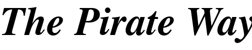 Font : News-Serif-BOLDITALIC Custom Text : The Pirate Way Test your own text here Click to download or to view this font on a tshirt that can be custom printed in Bali
