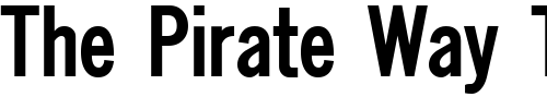 Font : NewsCondensed-Bold Custom Text : The Pirate Way Test your own text here Click to download or to view this font on a tshirt that can be custom printed in Bali