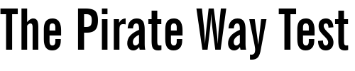 Font : NewsGoth-BdXCn-BT-Bold Custom Text : The Pirate Way Test your own text here Click to download or to view this font on a tshirt that can be custom printed in Bali