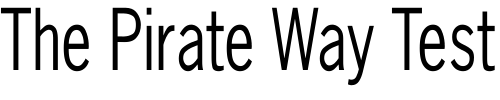 Font : NewsGothic-Cn Custom Text : The Pirate Way Test your own text here Click to download or to view this font on a tshirt that can be custom printed in Bali