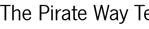 Font : NewsGothic-Regular Custom Text : The Pirate Way Test your own text here Click to download or to view this font on a tshirt that can be custom printed in Bali