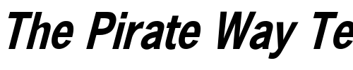 Font : NewsGothicCndOb Custom Text : The Pirate Way Test your own text here Click to download or to view this font on a tshirt that can be custom printed in Bali
