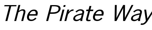 Font : NewsGothicExt-2 Custom Text : The Pirate Way Test your own text here Click to download or to view this font on a tshirt that can be custom printed in Bali
