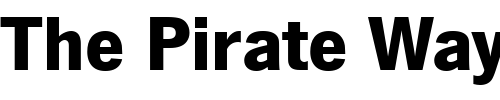 Font : News_Gothic_Becker_Bold Custom Text : The Pirate Way Test your own text here Click to download or to view this font on a tshirt that can be custom printed in Bali