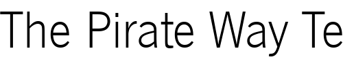 Font : News_Gothic_Becker_Light Custom Text : The Pirate Way Test your own text here Click to download or to view this font on a tshirt that can be custom printed in Bali