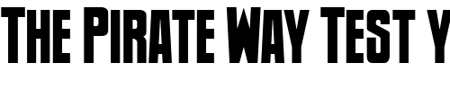 Font : Newsflash-BB Custom Text : The Pirate Way Test your own text here Click to download or to view this font on a tshirt that can be custom printed in Bali