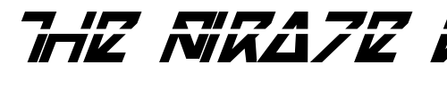 Font : Nick-Turbo-Bold-Italic-Las Custom Text : The Pirate Way Test your own text here Click to download or to view this font on a tshirt that can be custom printed in Bali