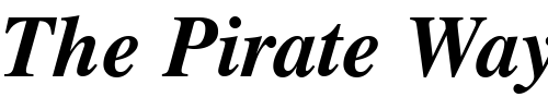 Font : NimbusRomNo9LTU-Bold-Italic Custom Text : The Pirate Way Test your own text here Click to download or to view this font on a tshirt that can be custom printed in Bali