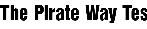 Font : NimbusSanDBlaCon Custom Text : The Pirate Way Test your own text here Click to download or to view this font on a tshirt that can be custom printed in Bali