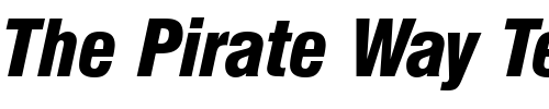 Font : NimbusSanDEEBlaCon-Italic Custom Text : The Pirate Way Test your own text here Click to download or to view this font on a tshirt that can be custom printed in Bali