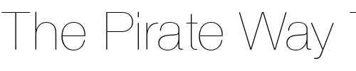 Font : NimbusSanDUltLigRo1 Custom Text : The Pirate Way Test your own text here Click to download or to view this font on a tshirt that can be custom printed in Bali