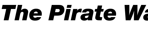 Font : NimbusSanNovTBla-Italic Custom Text : The Pirate Way Test your own text here Click to download or to view this font on a tshirt that can be custom printed in Bali