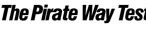 Font : NimbusSanPBlaCon-Italic Custom Text : The Pirate Way Test your own text here Click to download or to view this font on a tshirt that can be custom printed in Bali