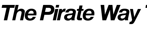 Font : NimbusSanPEE-Bold-Italic Custom Text : The Pirate Way Test your own text here Click to download or to view this font on a tshirt that can be custom printed in Bali