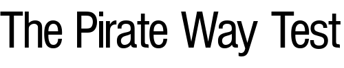 Font : NimbusSanPEECon Custom Text : The Pirate Way Test your own text here Click to download or to view this font on a tshirt that can be custom printed in Bali
