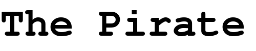Font : Nimbus_Mono_L_Bold Custom Text : The Pirate Way Test your own text here Click to download or to view this font on a tshirt that can be custom printed in Bali