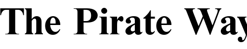 Font : Nimbus_Roman_Becker_No9T_Bold Custom Text : The Pirate Way Test your own text here Click to download or to view this font on a tshirt that can be custom printed in Bali