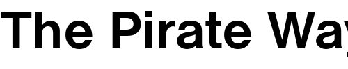 Font : Nimbus_Sans_Becker_D_Bold Custom Text : The Pirate Way Test your own text here Click to download or to view this font on a tshirt that can be custom printed in Bali