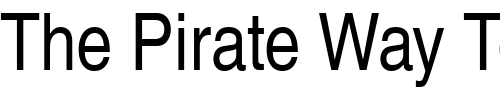 Font : Nimbus_Sans_Becker_LCon Custom Text : The Pirate Way Test your own text here Click to download or to view this font on a tshirt that can be custom printed in Bali