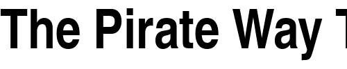 Font : Nimbus_Sans_Becker_LCon_Bold Custom Text : The Pirate Way Test your own text here Click to download or to view this font on a tshirt that can be custom printed in Bali